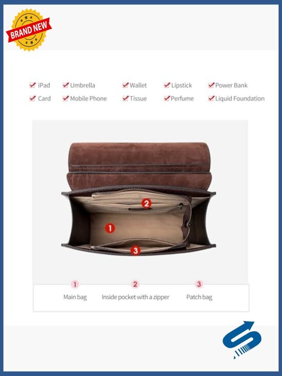 Leather Backpack Purse for Women Vintage Casual Travel School Bag main image 4